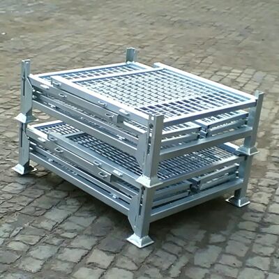 Storage Cage: Foldable, Stackable For Efficient Storage & Transport.